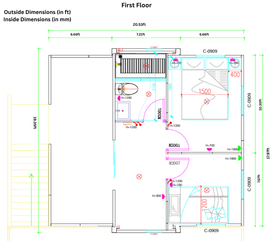 NMF 2 Story Tiny Home 800 sq ft (400 sq ft per floor) - Image 8