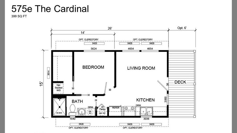 2023 Platinum “Cardinal” 1 bed/1 bath 399 sq foot RV park model - Image 10
