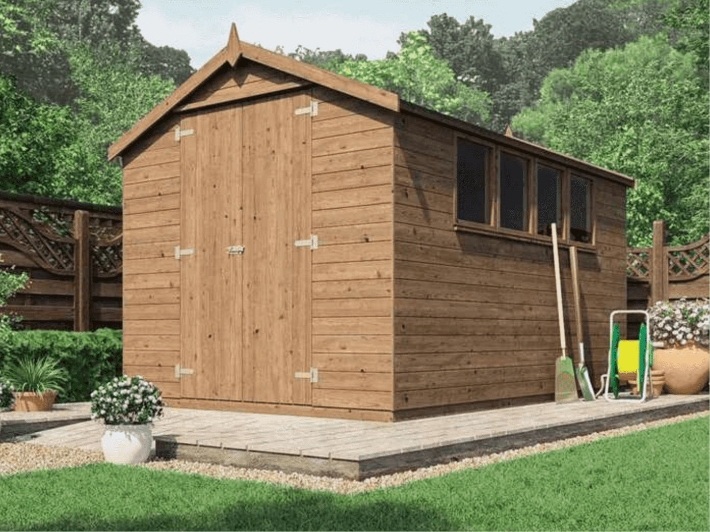 JSS-438 Small Log Cabin Kit (96 sq ft)