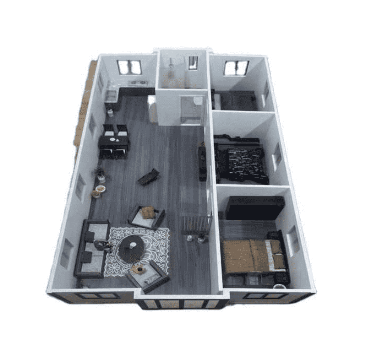 B6 Modern Prefab Home With 3 Bedrooms (800 sq ft) - Image 2