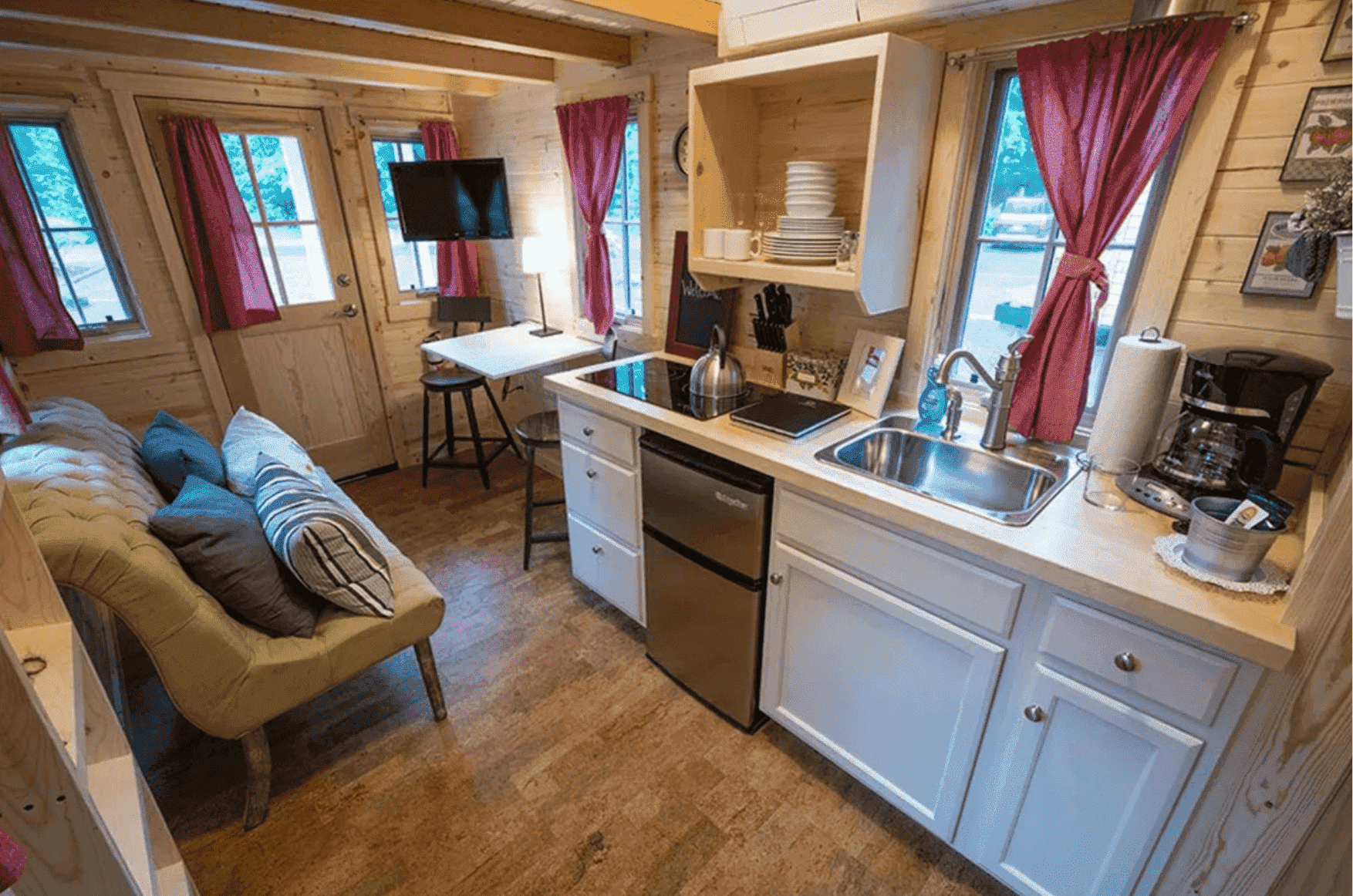 FVX-765 Tiny Mobile Home On Wheels With Bedroom, Bathroom & Kitchen (171 sq ft) - Image 4