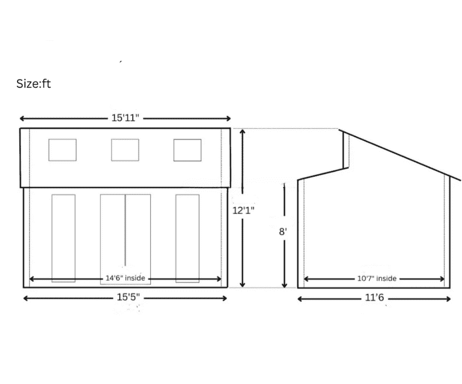 DGW-019 Log Cabin Kit (180 sq ft) - Image 2