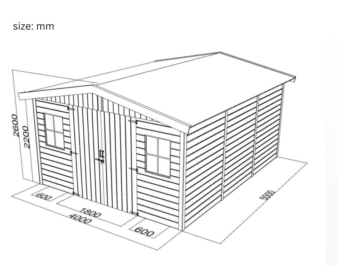 KLO-540 Log Cabin Kit (215 sq ft) - Image 2