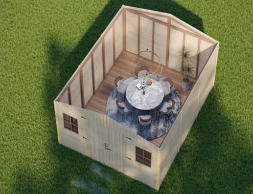 KLO-540 Log Cabin Kit (215 sq ft) - Image 3