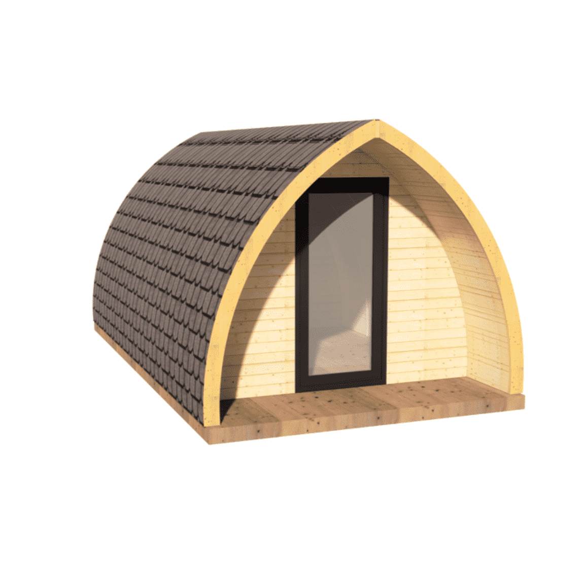UBJ-005 Small Cabin Kit Home (194 sq ft)