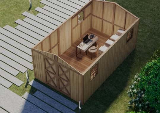 MLD-753 Small Log Cabin Kit (160 sq ft) - Image 4