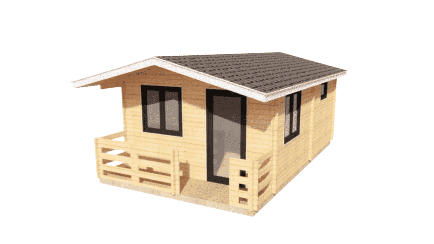FGT-155 Small Cabin Kit With Bedroom, Bathroom and Kitchen (280sqft) - Image 2