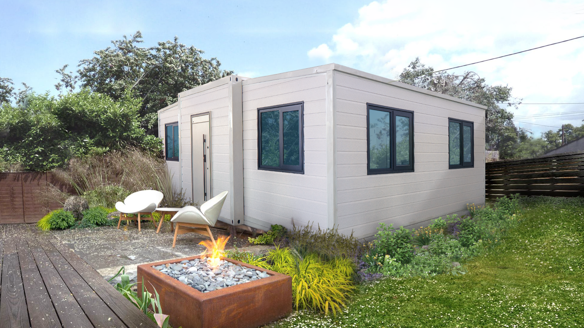 Duo Mod – 20′ Expandable Container Home | 2 Bedroom | Full Bath, Kitchen, Dinette & Living Room | 385 SF Tiny Home