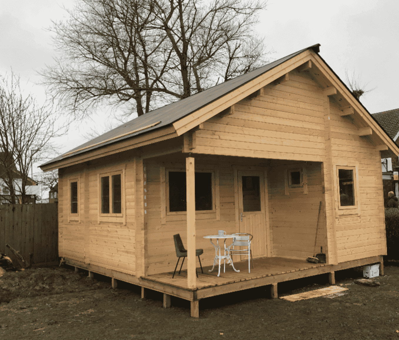 FST-450 Tiny Wood House Kit With Bedroom, Bathroom & Kitchen (400sqft)